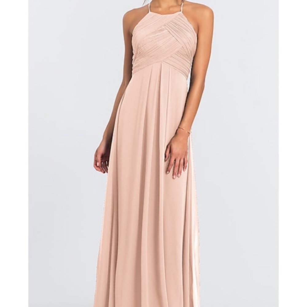 Levkoff Peach High Neck Dress